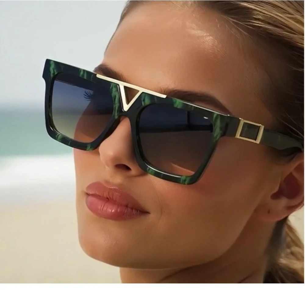 Lady Sunglasses Women Fashion‎ Rectangular Beach Driving Stylish Elegant UV400